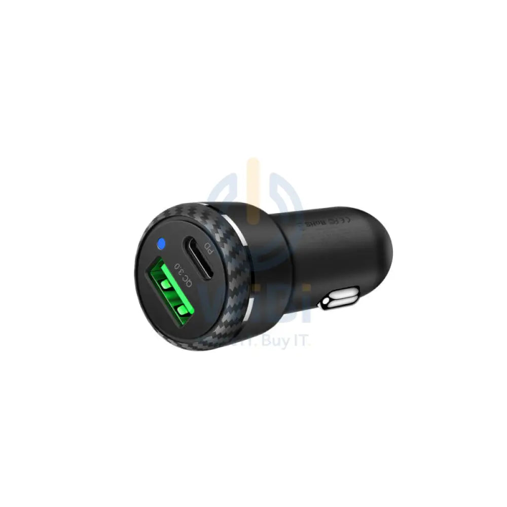 ماكدودو CC-5970 مزدوج منافذ يو اس بي دي 20 واط يو اس بي QC3.0 سريع شاحن سيارة - 38 واط / أسود اكسسوارات > هواتف & تابلت >