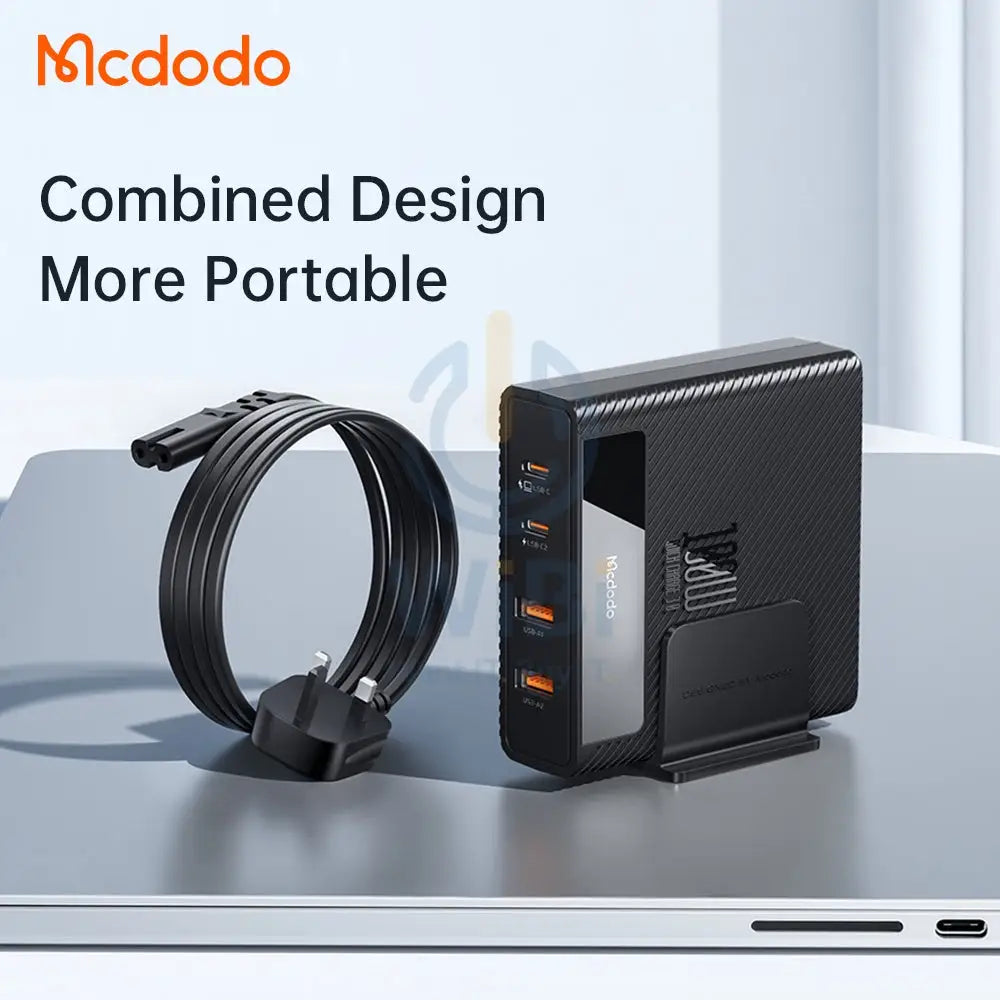 Mcdodo CH-1801 PowiGaN 100W PD Quick Charging Station 2 PD + 2 USB Fast Charging Accessories > Power Adapters > Offer