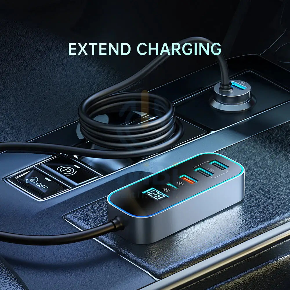 Mcdodo Digital Display Car Charger 5 Ports 107W CC-1900 Accessories > Power Adapters