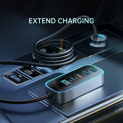 Mcdodo Digital Display Car Charger 5 Ports 107W CC-1900 Accessories > Power Adapters