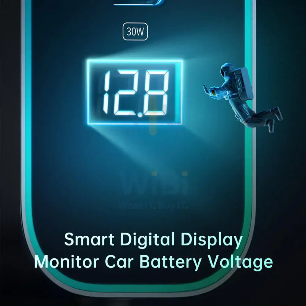 Mcdodo Digital Display Car Charger 5 Ports 107W CC-1900 Accessories > Power Adapters