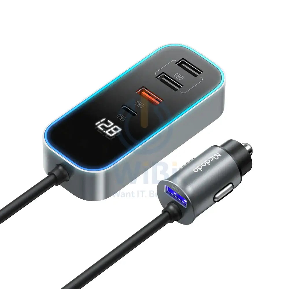 Mcdodo Digital Display Car Charger 5 Ports 107W CC-1900 Accessories > Power Adapters