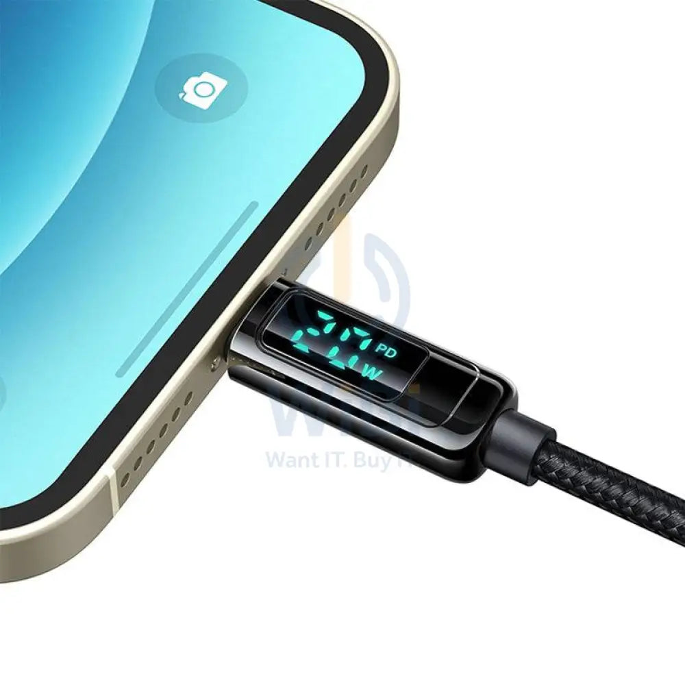 Mcdodo Digital Display Pro USB-C to Lightning Fast Charging Cable - 1.2m / 20W / Black