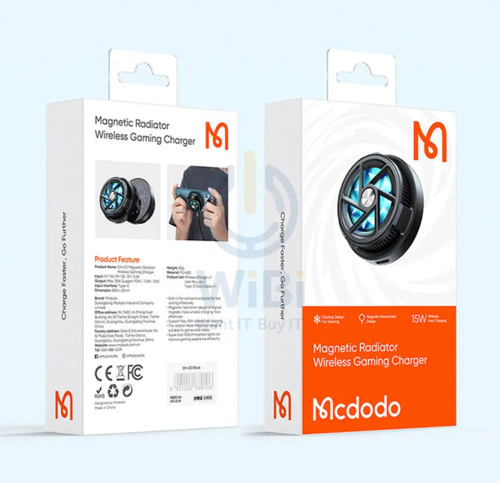 Mcdodo مغناطيسي لاسلكي الألعاب شاحن مع Fan اكسسوارات طاقة محولات