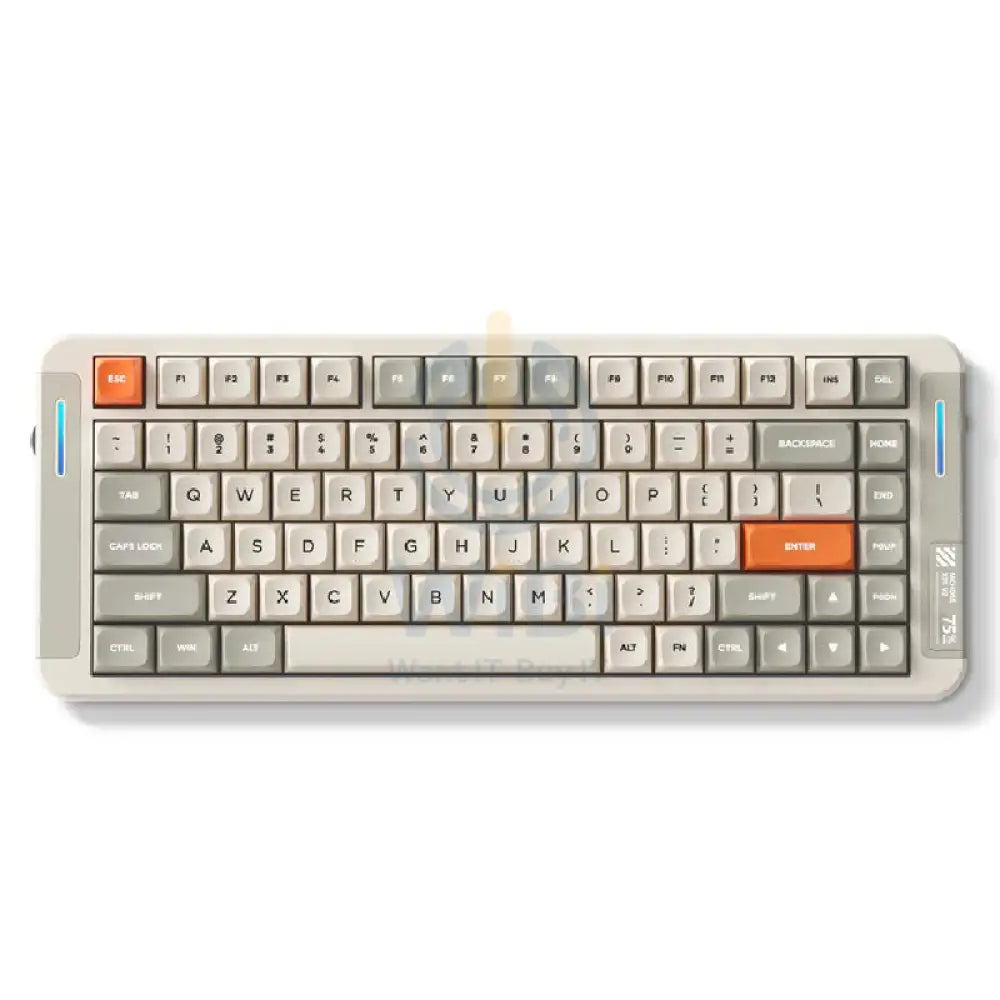 MCHOSE X75 V2 Custom Mechanical Keyboard - 4000mAh / Retro White Accessories > Keyboard & Mouse