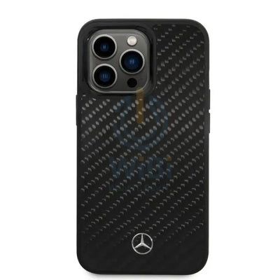 Mercedes-Benz iPhone 14 Pro Max Magsafe Compatibility Dynamic Real Carbon Fiber Case - Black Accessories > Mobiles &