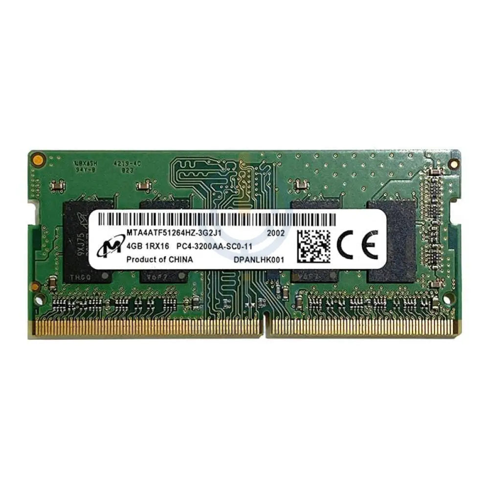 ميكرون نوت بوك ذاكرة الوحدة النمطية - 4 جيجابايت / DDR4 / 260 سنون / 3200 ميجاهرتز / مفتوحة