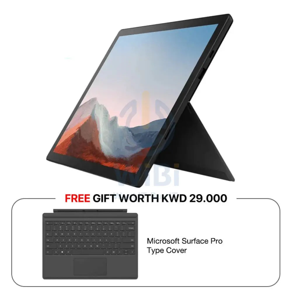 Microsoft Surface Pro 7+ - 12.3" MT / i7 / 16GB / 512GB SSD / Win 10 Pro / 1YW / Black
