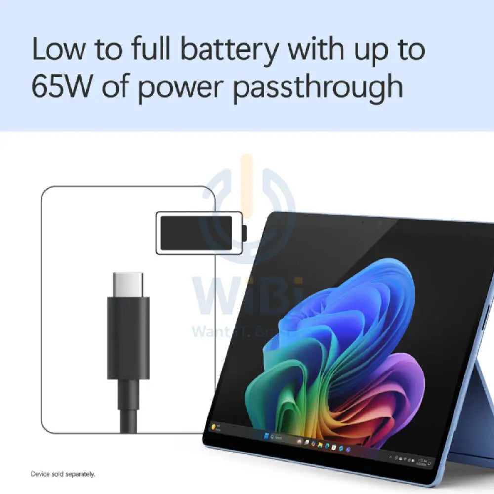 Microsoft Surface USB4 Dock - USB Type-C / USB-A 3.2 Gen 2 / HDMI 2.1 / Gigabit Ethernet - Black Accessories > Docking