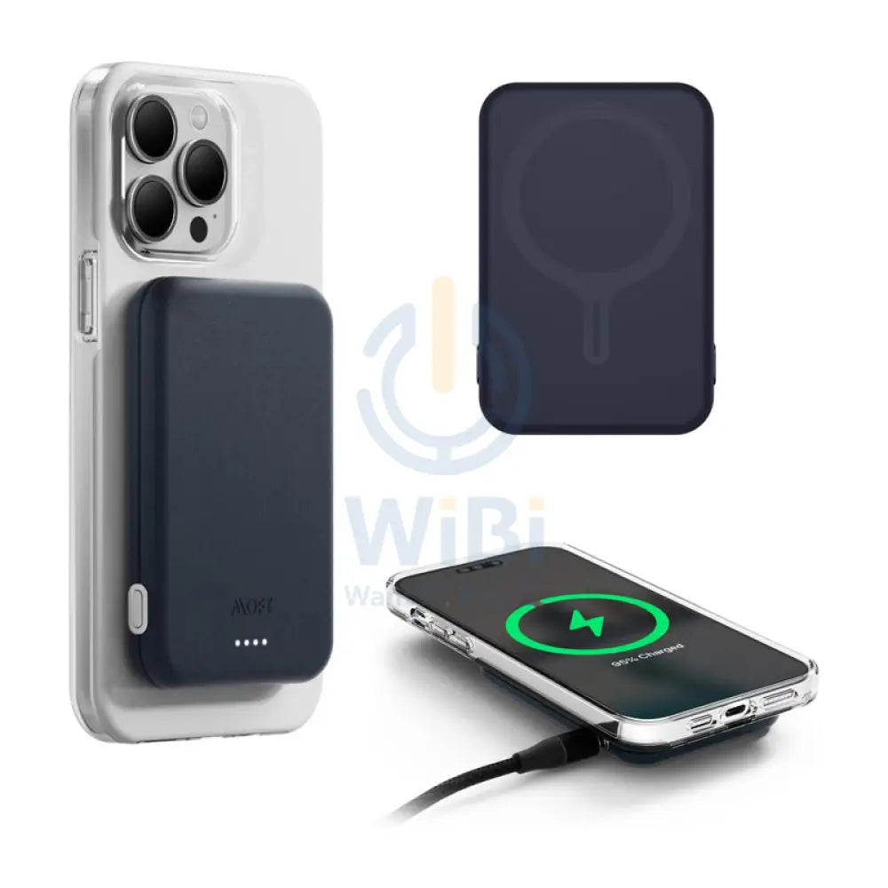MOFT MagSafe Snap Battery Pack Magnetic Charging - Deep Blue Accessories > Power Bank