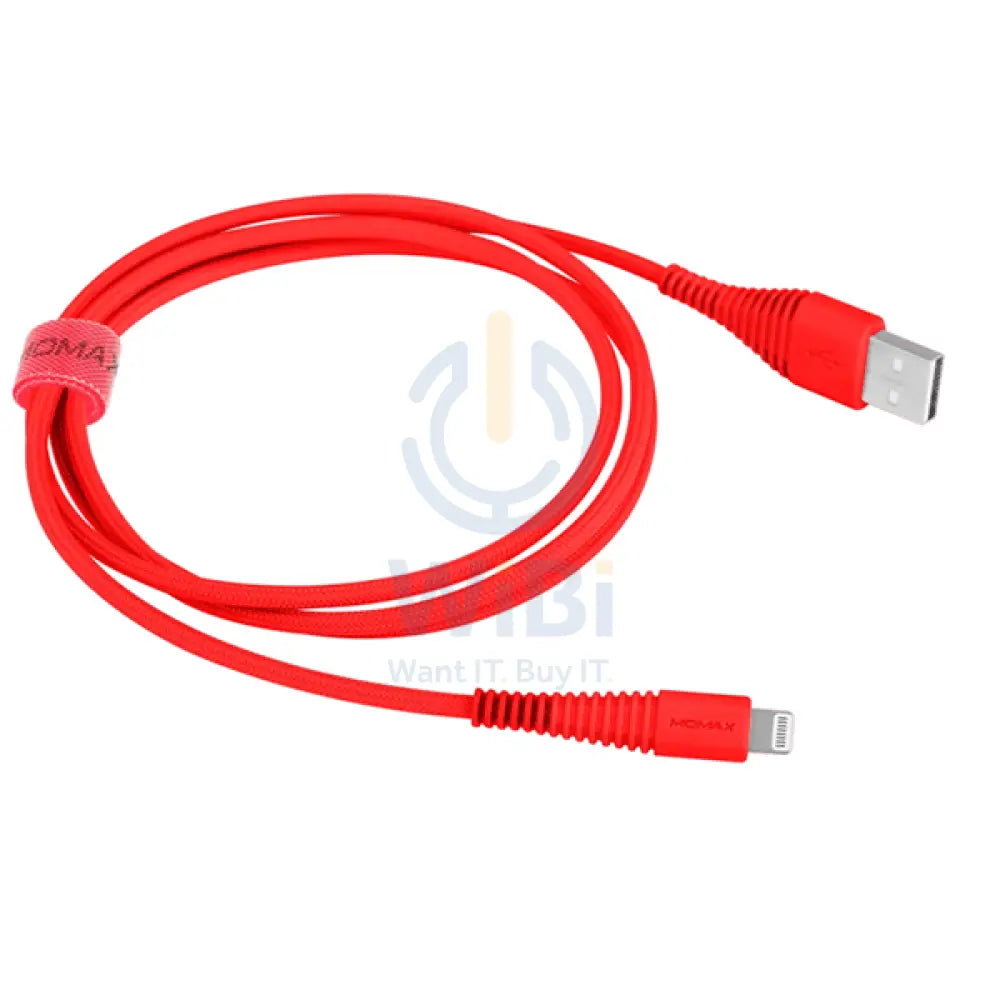 Momax Tough Link USB To Lightning Cable - 1.2 Meter / Red Accessories > Cables & Converters > Cables