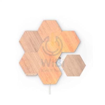 Nanoleaf Elements Hexagons Starter Kit Birchwood - 7 Pack / EU / UK Accessories > Other Accessories