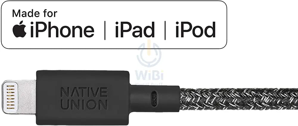 Native Union Belt Cable XL - USB A to Lightning 3M - Cosmos Black Accessories > Cables & Converters > Cables