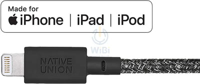 Native Union Belt Cable XL - USB A to Lightning 3M - Cosmos Black Accessories > Cables & Converters > Cables
