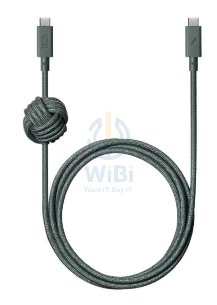 Native Union Cable-C To C 3M Anchor - slate Green Accessories > Cables & Converters > Cables