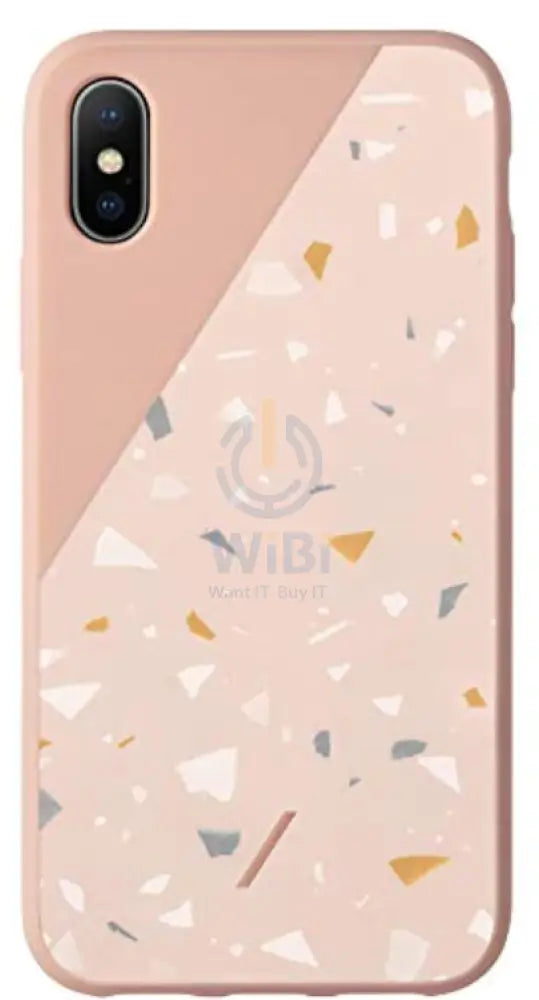 Native Union iPhone XS Max Clic Terrazzo Case - Rose Accessories > Mobiles & Tablets > Mobiles