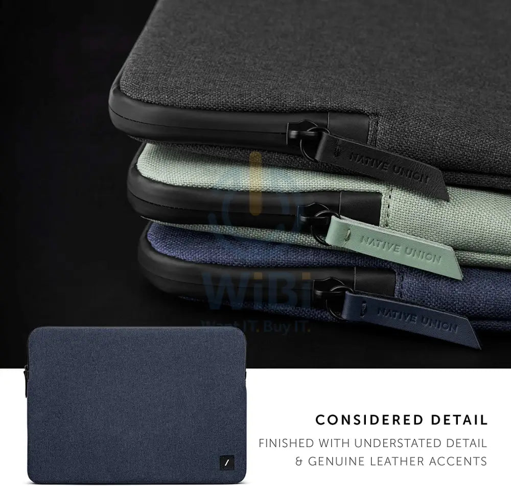 Native Union Stow Lite Sleeve For MacBook Pro 13’’/Macbook Air 13’’ - Indigo Accessories > Bag
