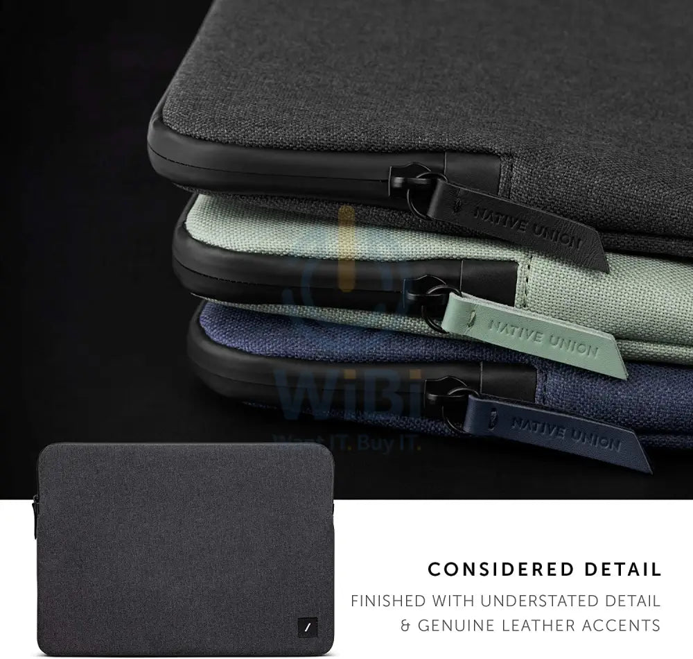 Native Union Stow Lite Sleeve For MacBook Pro 13’’/Macbook Air 13’’ - Slate Accessories > Bag