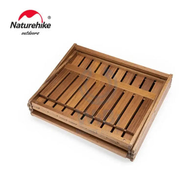 Naturehike Outdoor multi-layer shelf Three-layer Shelf - Wood grain Outdoor & Travel