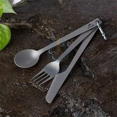 Naturehike TZD11 titanium Cutlery Set - Titanium Outdoor & Travel