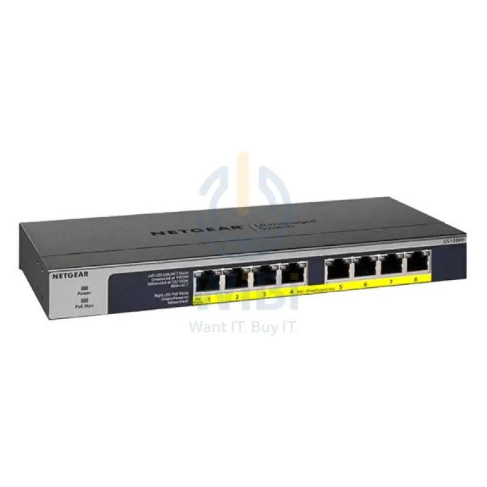 Netgear 8 Port Gigabit POE Desktop Switch Unmanaged Networking Products > Switches