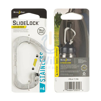 NiteIze Carabiner SlideLock #4 - Stainless Accessories > Other Accessories