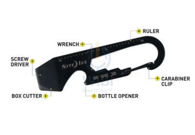 NiteIze DoohicKey® Key Tool - Black Accessories > Other Accessories
