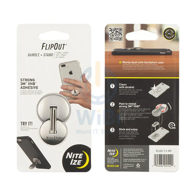 مقبض NiteIze FlipOut® + حامل من الفولاذ المقاوم للصدأ اكسسوارات هواتف تابلت هواتف هاتف
