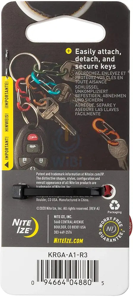 NiteIze KeyRing Locker™ S-Biner® Aluminum Accessories > Other Accessories