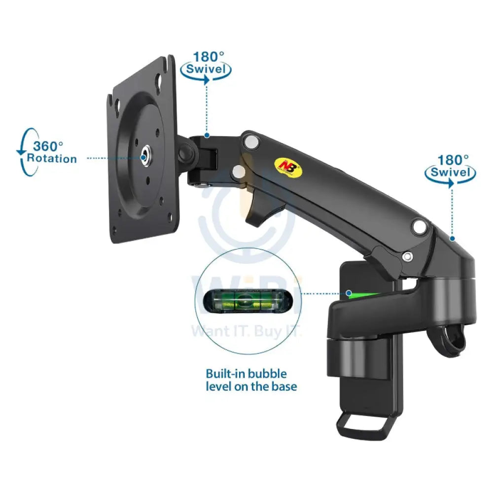 NORTH BAYOU F150 Gas-Strut Monitor Wall Mount - 17″- 35″ screens Accessories > Other Accessories