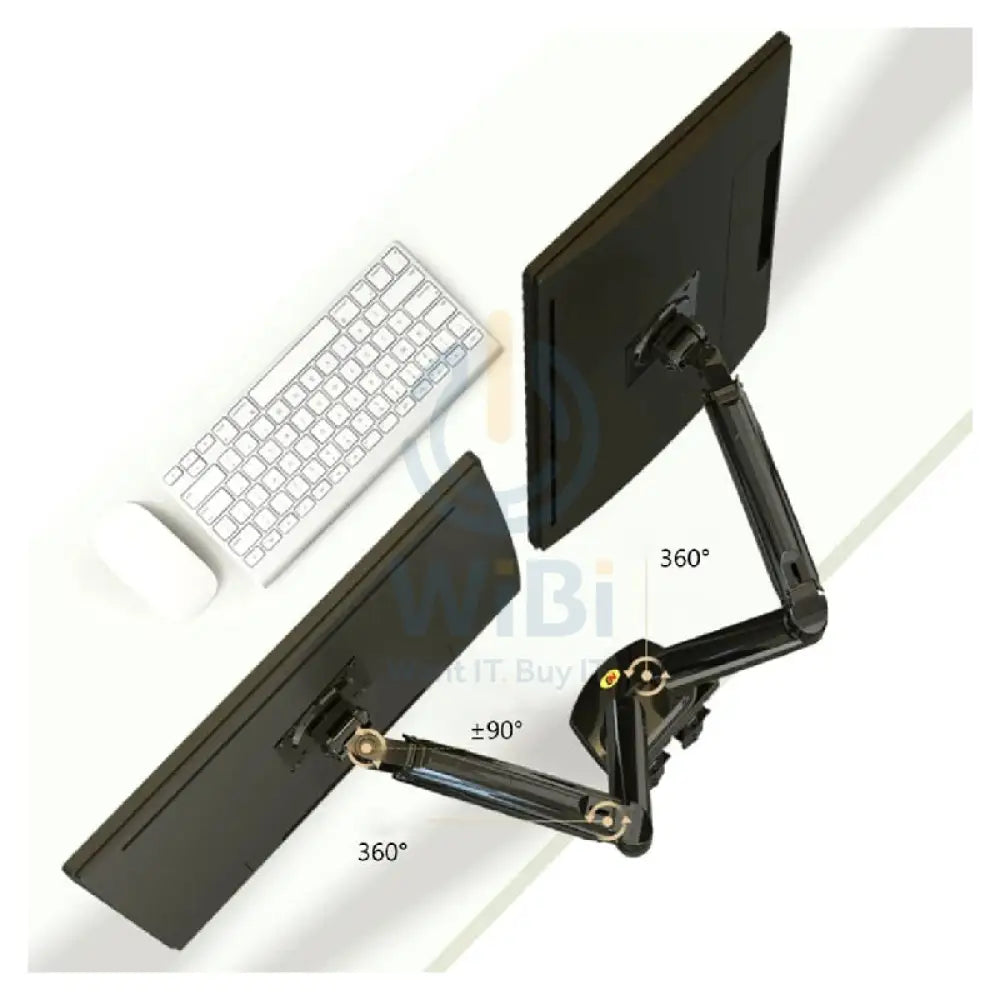 NORTH BAYOU F160 Dual Gas Strut Desktop Monitor Mount - 17” – 27” screens Accessories > Other Accessories