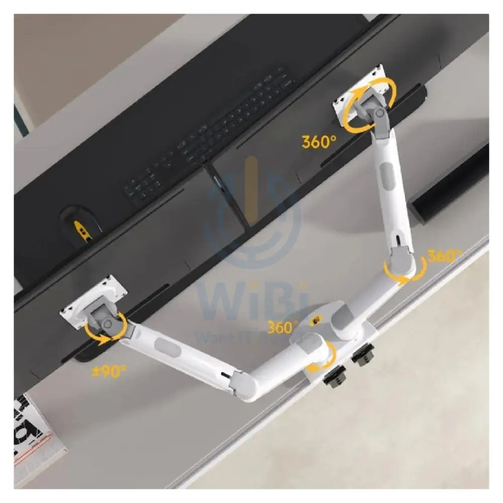 NORTH BAYOU F160 Dual Gas Strut Desktop Monitor Mount - 17” – 27” screens Accessories > Other Accessories