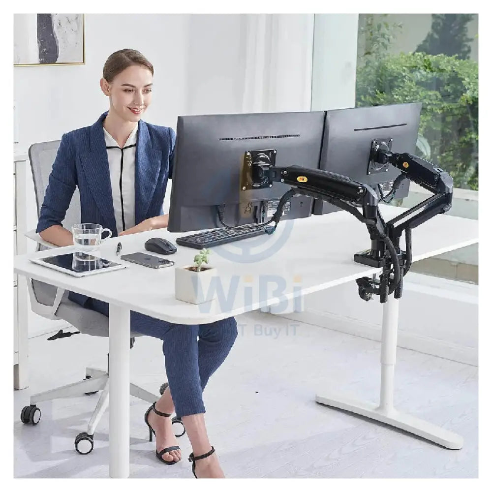 NORTH BAYOU F160 Dual Gas Strut Desktop Monitor Mount - 17” – 27” screens Accessories > Other Accessories