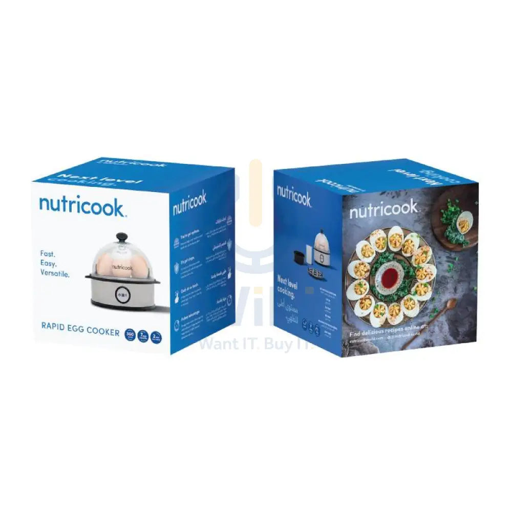 Nutricook NC-EC360 Rapid Egg Cooker - 360 Watts / 7 Eggs Cooking Rack Accessories > Smart Devices