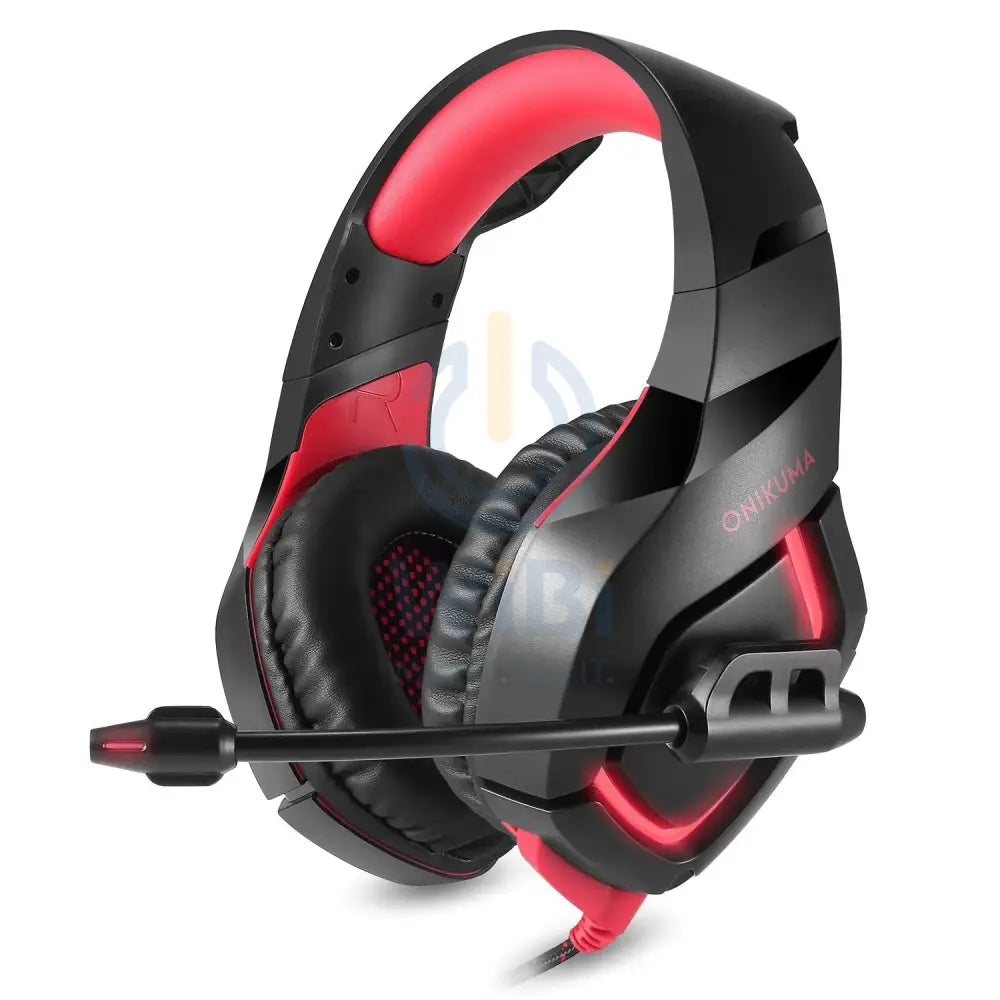 ONIKUMA-GAMING HEADSET K1 - RED Accessories > Audio > Headphones > Gaming Zone
