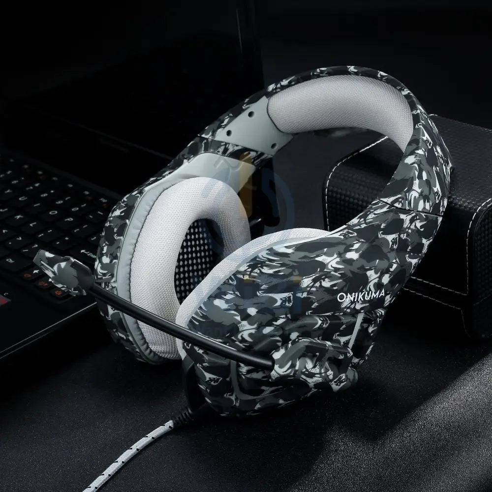 ONIKUMA-GAMING HEADSET-K1b camouflage - grey Accessories > Audio > Headphones > Gaming Zone