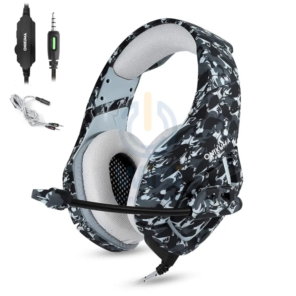 ONIKUMA-GAMING HEADSET-K1b camouflage - grey Accessories > Audio > Headphones > Gaming Zone