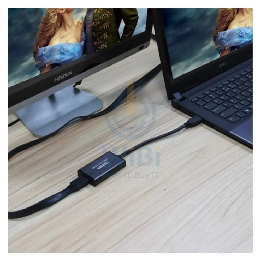 Onten USB 3.0 to HDMI Adapter - USB / HDMI / 2K / Black