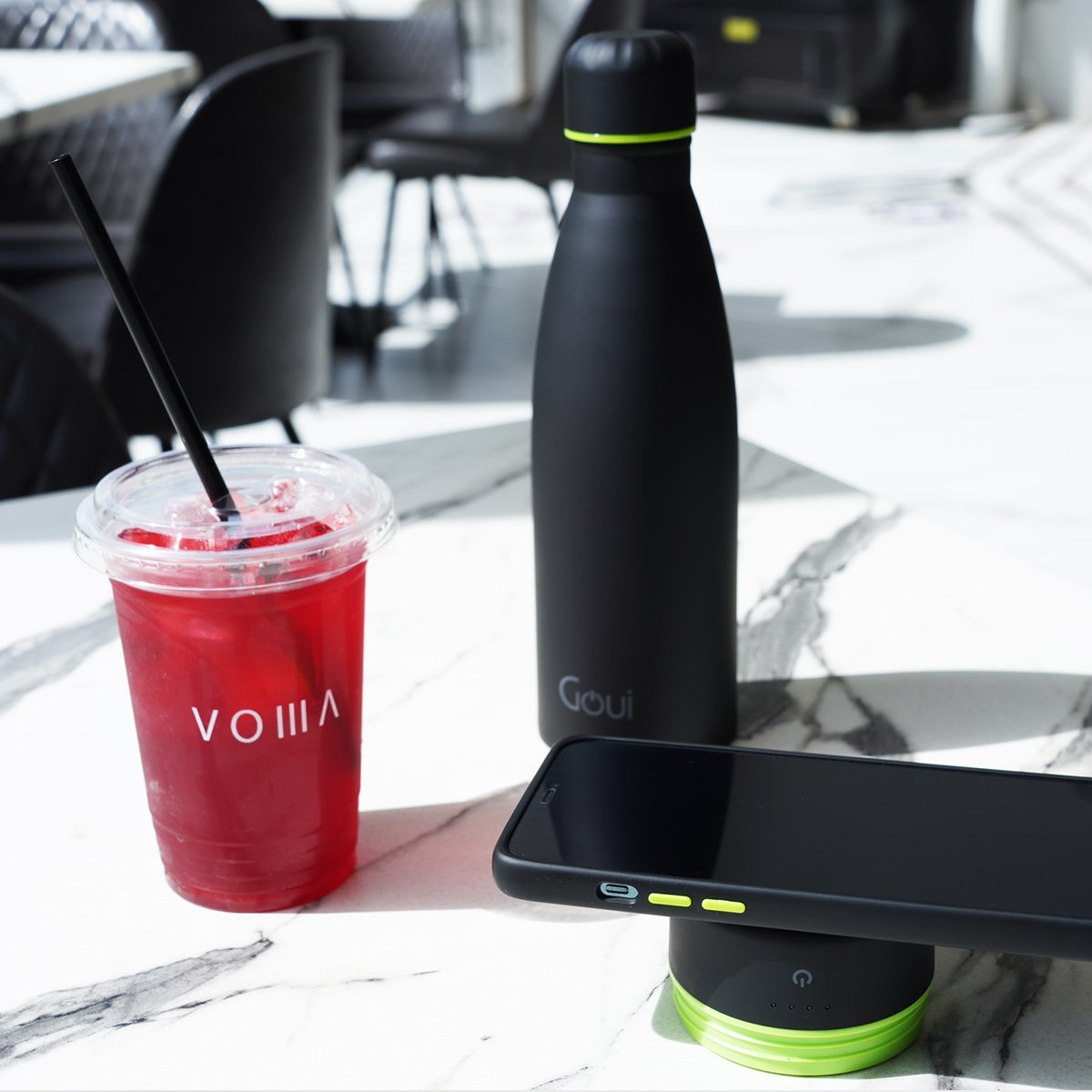 GOUI LOCH Bottle - Wireless / 6000 mAh / 420ml / Stone Black