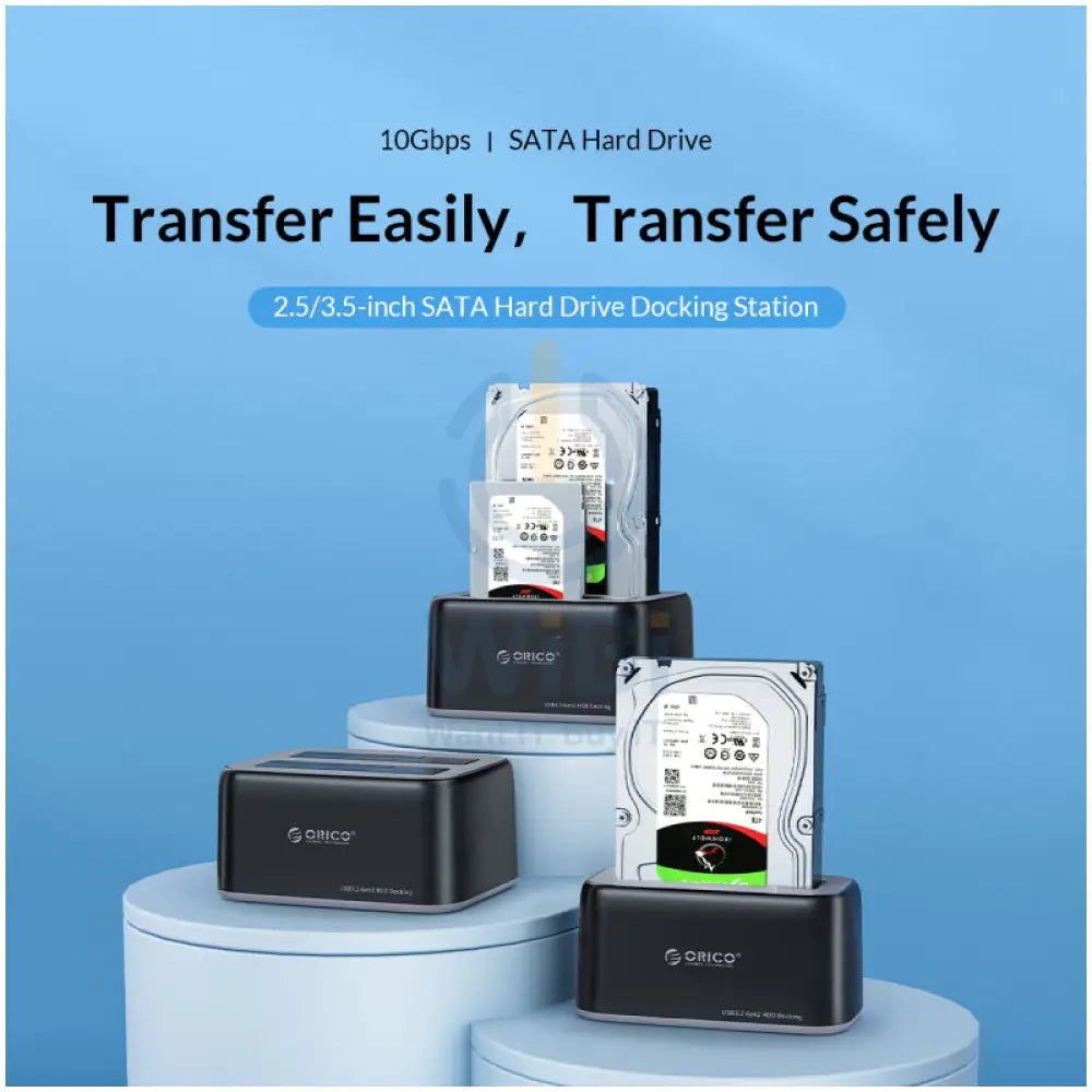 ORICO 2.5’’/3.5’’ SATA HDD/SSD Dual Bay Dock Accessories > Other Laptop Accessories