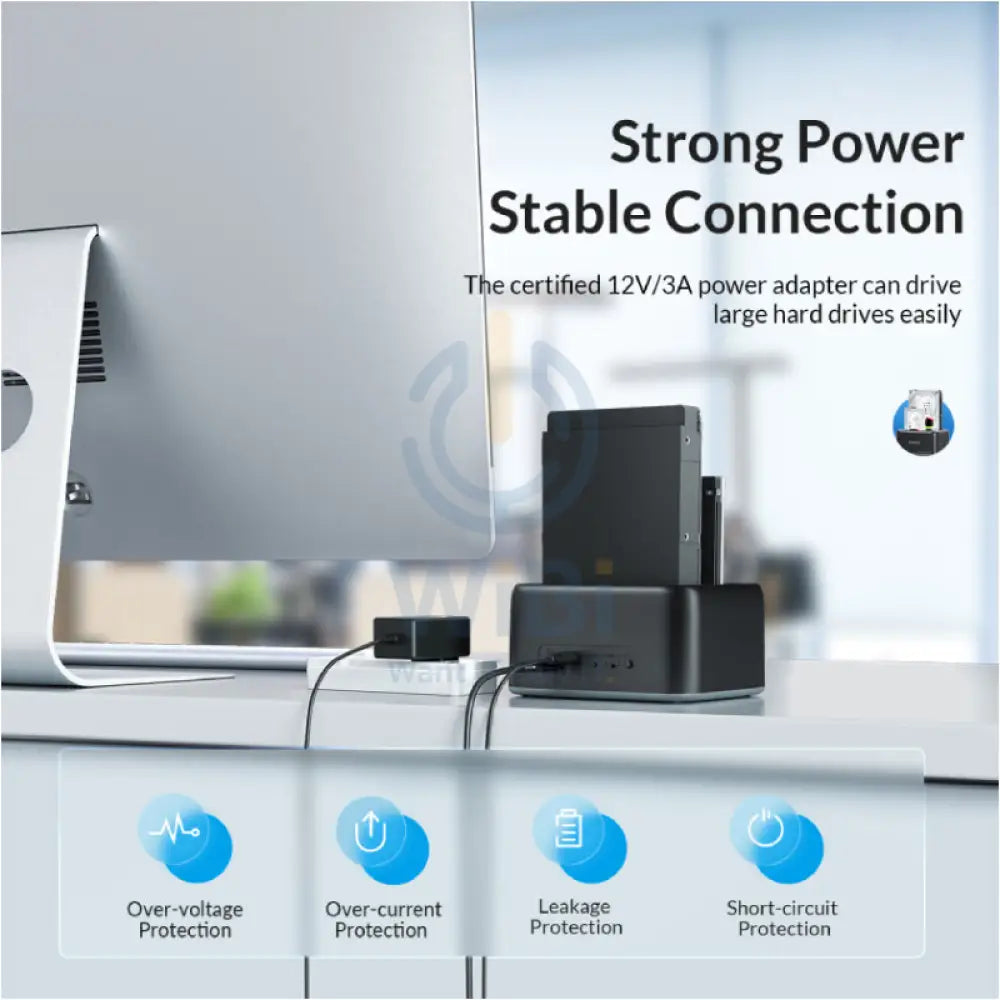ORICO 2.5’’/3.5’’ SATA HDD/SSD Dual Bay Dock Accessories > Other Laptop Accessories