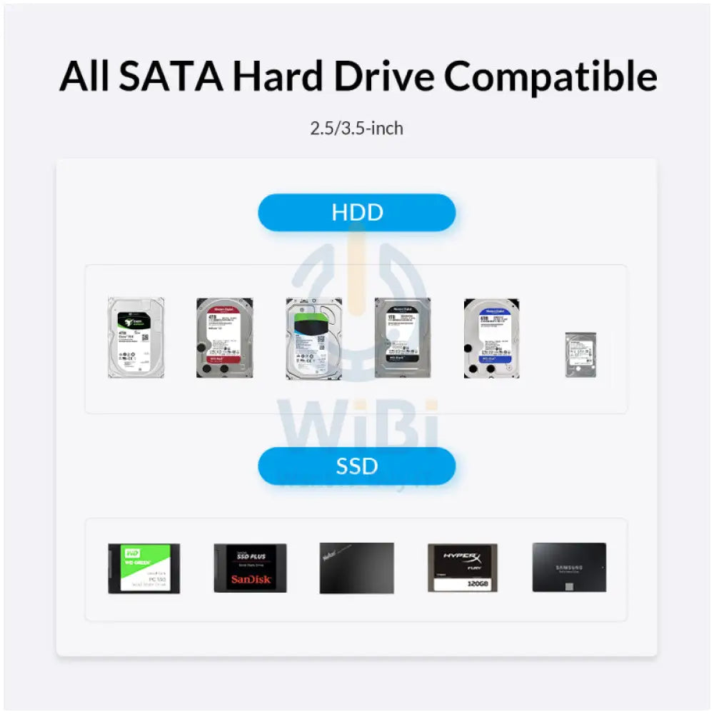 ORICO 2.5’’/3.5’’ SATA HDD/SSD Dual Bay Dock Accessories > Other Laptop Accessories