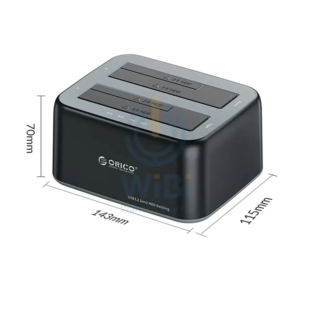ORICO 2.5’’/3.5’’ SATA HDD/SSD Dual Bay Dock Accessories > Other Laptop Accessories