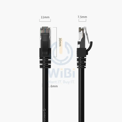 ORICO CAT6 Gigabit Ethernet Cable (PUG-C6) - 3 Meter / Black Accessories > Cables & Converters > Cables