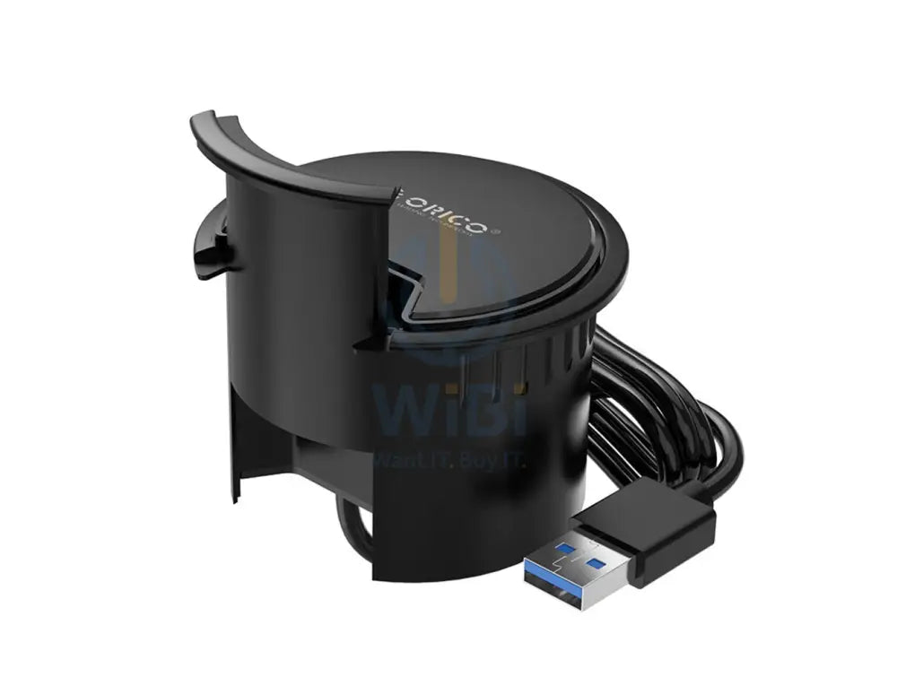 ORICO Desktop Power Grommet Multi-Function HUB - Black Accessories > Cables & Converters > Cables