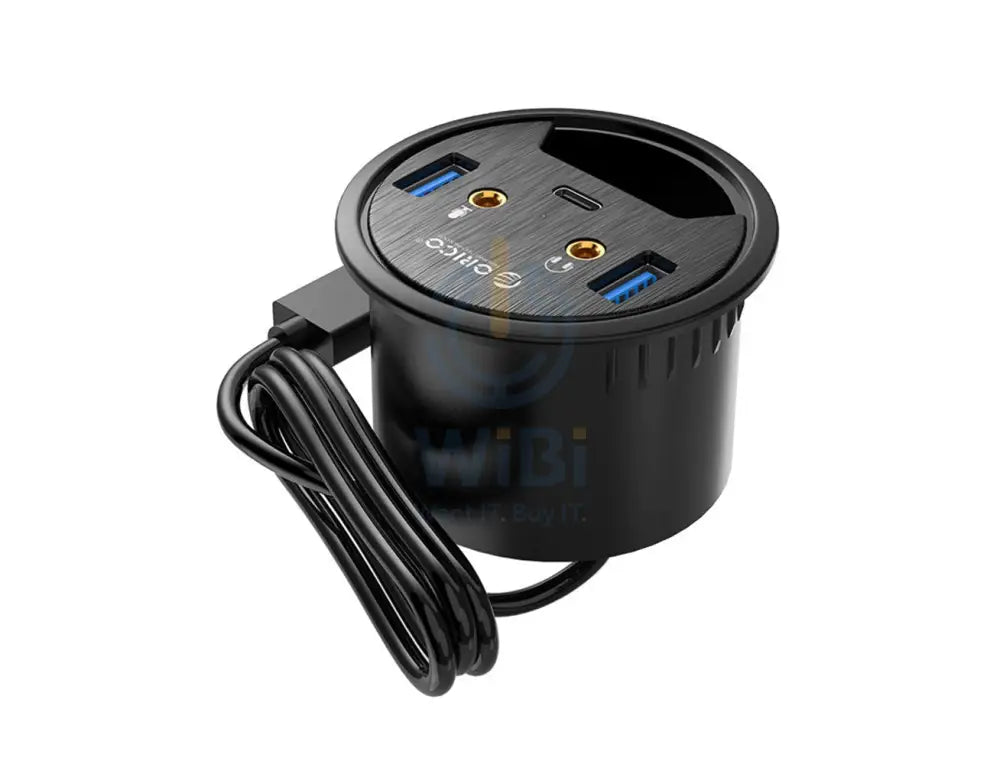 ORICO Desktop Power Grommet Multi-Function HUB - Black Accessories > Cables & Converters > Cables