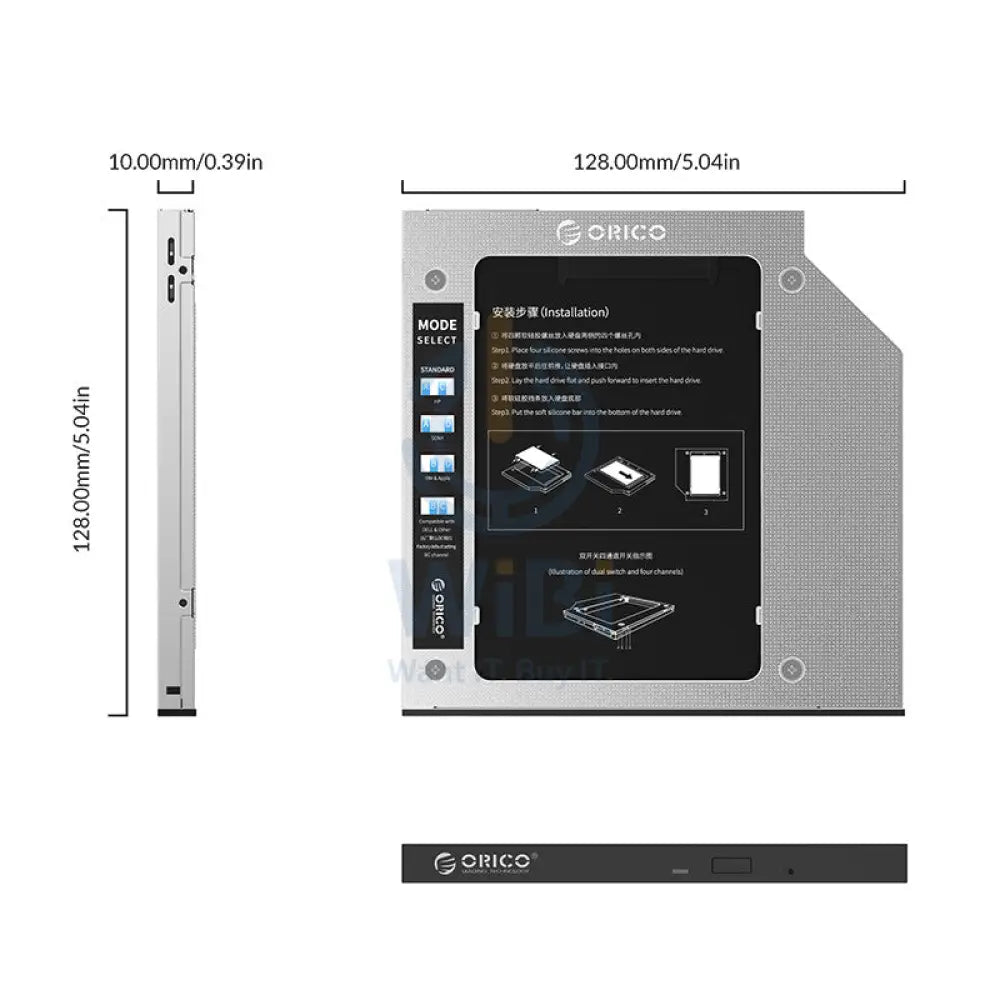 ORICO Laptop Hard Drive Caddy for Optical Drive Accessories > Other Peripherals