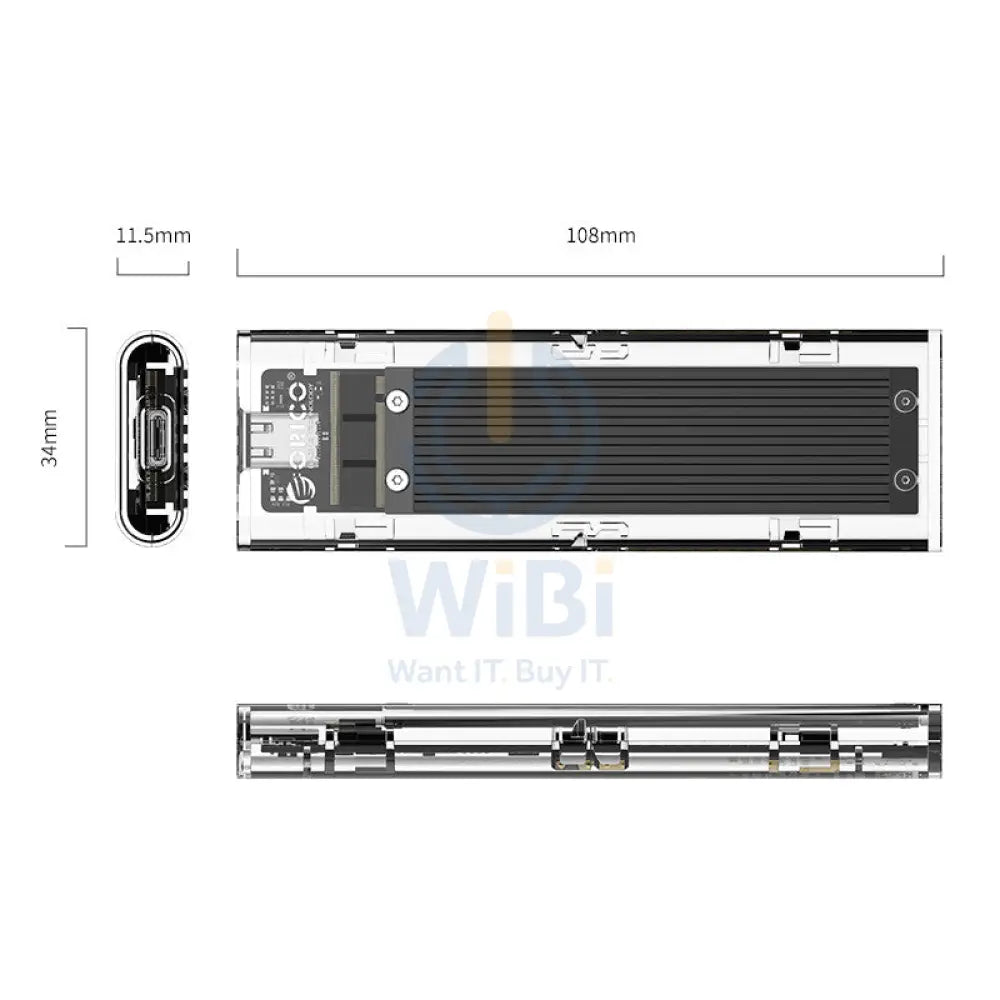 ORICO NVMe M.2 SSD Enclosure - Black Accessories > Other Laptop Accessories