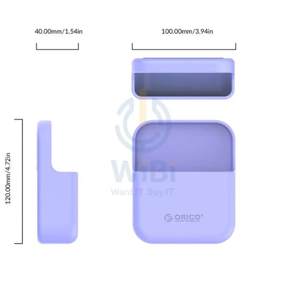 ORICO SG-W1 Wall-mount Silicone Storage Box - Purple Accessories > Smart Devices