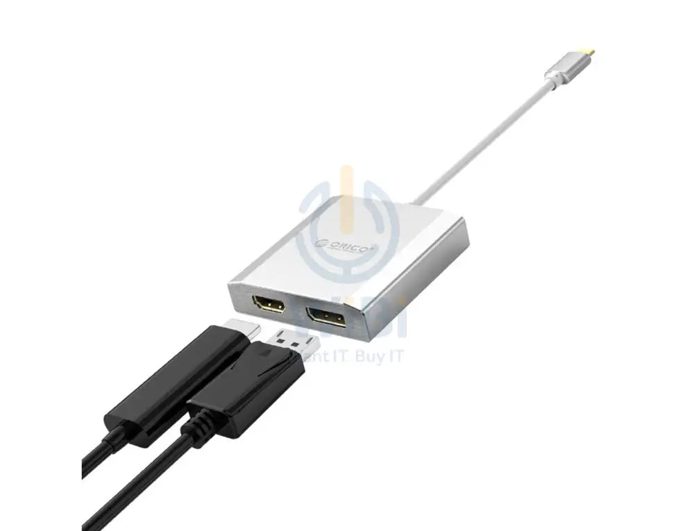 ORICO Type-C to Display Port & HDMI Adapter - Silver Accessories > Cables & Converters > Cables